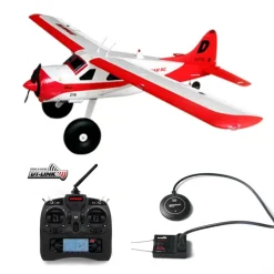 One-Click Return Home Dynam DHC-2 Beaver V2 Red Sea/Land Float Plane SRTF-Pro w/ GAVIN-8CH TX & SR86A-G GPS Autopilot RX