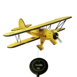 One-Click Return Home Dynam Waco YMF-5D V2 Yellow SRTF-Pro w/GAVIN-8CH TX & SR86A-G GPS Autopilot Receiver