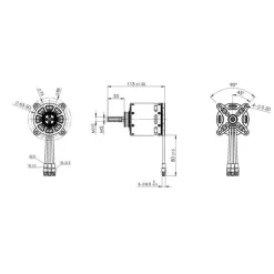 TomCat G30CC 6432-200KV Outrunner Motor for 30CC Gas Plane