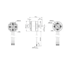 TomCat G110 6320-285KV Outrunner Motor for (110 Glow) Balsa EP Airplane