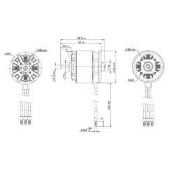TomCat G46 5020-680KV Outrunner Motor for (46 Glow) Balsa EP Airplane