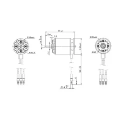 TomCat G25 3527-1140KV Outrunner Motor for (25 Glow) Balsa EP Airplane