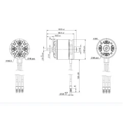TomCat G32 4320-830KV Outrunner Motor for (32 Glow) Balsa EP Airplane