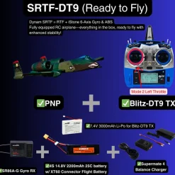UK/CA Stock Only! Dynam A-10 Thunderbolt II V2 Green 4S Twin 64mm EDF RC Jet