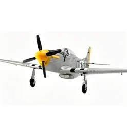 UK Stock Only! Dynam P-51 Mustang V2 Silver RC Warbird Plane 1200mm Wingspan w/ Flaps