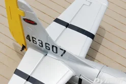 UK Stock Only! Dynam P-51 Mustang V2 Silver RC Warbird Plane 1200mm Wingspan w/ Flaps