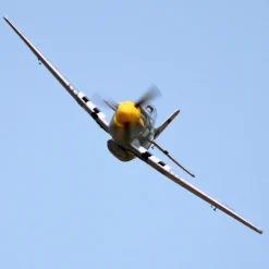 UK Stock Only! Dynam P-51 Mustang V2 Silver RC Warbird Plane 1200mm Wingspan w/ Flaps