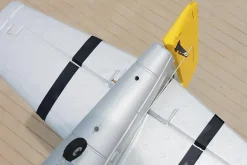 UK Stock Only! Dynam P-51 Mustang V2 Silver RC Warbird Plane 1200mm Wingspan w/ Flaps