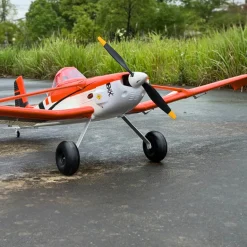 ✨🔄 Upgraded! Dynam Cessna 188 Crop Duster V2 Orange 4S STOL RC Scale Plane 1.5m w/ Rubber Wheel