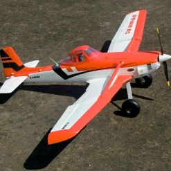 ✨🔄 Upgraded! Dynam Cessna 188 Crop Duster V2 Orange 4S STOL RC Scale Plane 1.5m w/ Rubber Wheel