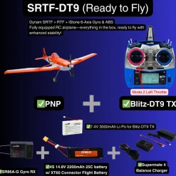 ✨🔄 Upgraded! Dynam Cessna 188 Crop Duster V2 Orange 4S STOL RC Scale Plane 1.5m w/ Rubber Wheel
