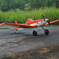 ✨🔄 Upgraded! Dynam Cessna 188 Crop Duster V2 Orange 4S STOL RC Scale Plane 1.5m w/ Rubber Wheel