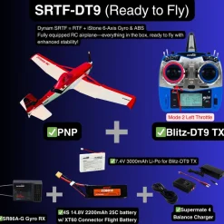 ✨🔄 Upgraded! Dynam Cessna 188 Crop Duster V2 Red 4S STOL RC Scale Plane 1.5m w/ Rubber Wheel