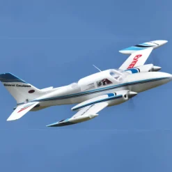 ✨🔄 Upgraded! Dynam Cessna 310 Grand Cruiser V3 Blue 4S Twin Motor RC Scale Plane 1300mm 51