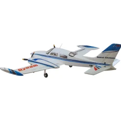 ✨🔄 Upgraded! Dynam Cessna 310 Grand Cruiser V3 Blue 4S Twin Motor RC Scale Plane 1300mm 51