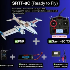 ✨🔄 Upgraded! Dynam Cessna 310 Grand Cruiser V3 Blue 4S Twin Motor RC Scale Plane 1300mm 51