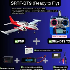 ✨🔄 Upgraded! Dynam Cessna 310 Grand Cruiser V3 Red 4S Twin Motor RC Scale Plane 1300mm 51