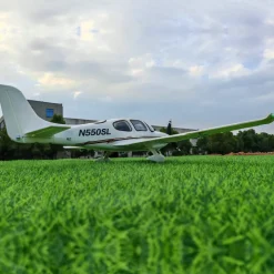 ✨🔄 Upgraded! Dynam Cirrus SR22 V3 Trainer 3S/4S White RC Scale Plane 1400mm Wingspan w/ Flaps