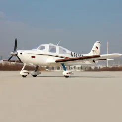 ✨🔄 Upgraded! Dynam Cirrus SR22 V3 Trainer 3S/4S White RC Scale Plane 1400mm Wingspan w/ Flaps