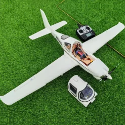 ✨🔄 Upgraded! Dynam Cirrus SR22 V3 Trainer 3S/4S White RC Scale Plane 1400mm Wingspan w/ Flaps
