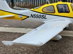 ✨🔄 Upgraded! Dynam Cirrus SR22 V3 Trainer 3S/4S Yellow RC Beginner Scale Plane 1.4m w/ Flaps