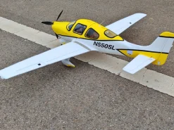 ✨🔄 Upgraded! Dynam Cirrus SR22 V3 Trainer 3S/4S Yellow RC Beginner Scale Plane 1.4m w/ Flaps