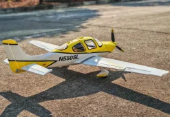 ✨🔄 Upgraded! Dynam Cirrus SR22 V3 Trainer 3S/4S Yellow RC Beginner Scale Plane 1.4m w/ Flaps