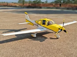 ✨🔄 Upgraded! Dynam Cirrus SR22 V3 Trainer 3S/4S Yellow RC Beginner Scale Plane 1.4m w/ Flaps