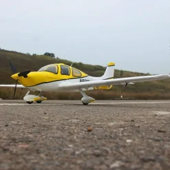 ✨🔄 Upgraded! Dynam Cirrus SR22 V3 Trainer 3S/4S Yellow RC Beginner Scale Plane 1.4m w/ Flaps