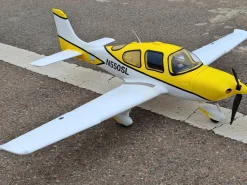 ✨🔄 Upgraded! Dynam Cirrus SR22 V3 Trainer 3S/4S Yellow RC Beginner Scale Plane 1.4m w/ Flaps