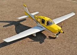 ✨🔄 Upgraded! Dynam Cirrus SR22 V3 Trainer 3S/4S Yellow RC Beginner Scale Plane 1.4m w/ Flaps