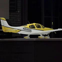 ✨🔄 Upgraded! Dynam Cirrus SR22 V3 Trainer 3S/4S Yellow RC Beginner Scale Plane 1.4m w/ Flaps