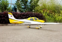 ✨🔄 Upgraded! Dynam Cirrus SR22 V3 Trainer 3S/4S Yellow RC Beginner Scale Plane 1.4m w/ Flaps