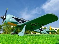✨🔄 Upgraded! Dynam Focke Wulf FW-190 V3 4S RC Warbird Plane 1300mm w/ Flaps