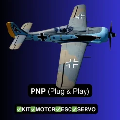 ✨🔄 Upgraded! Dynam Focke Wulf FW-190 V3 4S RC Warbird Plane 1300mm w/ Flaps