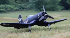✨🔄 Upgraded! Dynam F4U Corsair V3 4S RC Warbird Plane 1300mm w/ Flaps