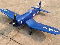 ✨🔄 Upgraded! Dynam F4U Corsair V3 4S RC Warbird Plane 1300mm w/ Flaps