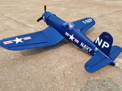 ✨🔄 Upgraded! Dynam F4U Corsair V3 4S RC Warbird Plane 1300mm w/ Flaps