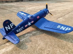 ✨🔄 Upgraded! Dynam F4U Corsair V3 4S RC Warbird Plane 1300mm w/ Flaps