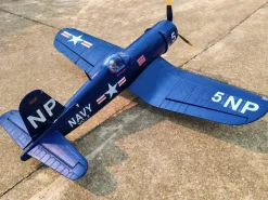 ✨🔄 Upgraded! Dynam F4U Corsair V3 4S RC Warbird Plane 1300mm w/ Flaps