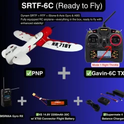 ✨🔄 Upgraded! Dynam Gee Bee Y V2 Sport 3D Aerobatic 4S RC Plane 1300mm Wingspan