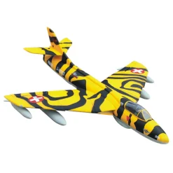 ✨🔄 Upgraded! Dynam Hawker Hunter 4S 70mm 12-Blade RC Beginner EDF Jet w/ Flaps