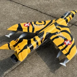 ✨🔄 Upgraded! Dynam Hawker Hunter 4S 70mm 12-Blade RC Beginner EDF Jet w/ Flaps