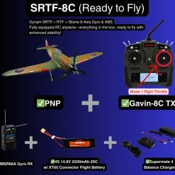 ✨🔄 Upgraded! Dynam Hawker Hurricane V3 4S RC Warbird Plane 1250mm w/ Flaps