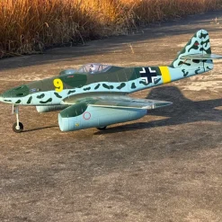 ✨🔄 Upgraded! Dynam Messerschmitt Me-262 V3 6S 12-Blade Twin 70mm EDF Jet 1.5m w/ Flaps