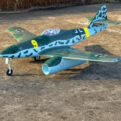 ✨🔄 Upgraded! Dynam Messerschmitt Me-262 V3 6S 12-Blade Twin 70mm EDF Jet 1.5m w/ Flaps