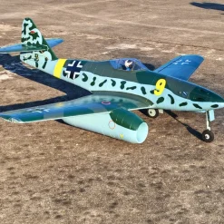 ✨🔄 Upgraded! Dynam Messerschmitt Me-262 V3 6S 12-Blade Twin 70mm EDF Jet 1.5m w/ Flaps