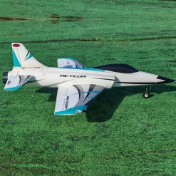 ✨🔄 Upgraded! Dynam Meteor V4 Blue 12-Blade 4S 70mm RC Beginner EDF Jet w/ Flaps