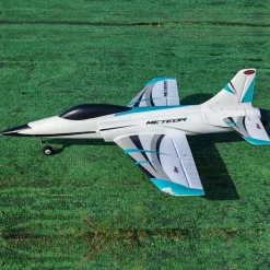 ✨🔄 Upgraded! Dynam Meteor V4 Blue 12-Blade 4S 70mm RC Beginner EDF Jet w/ Flaps
