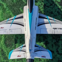 ✨🔄 Upgraded! Dynam Meteor V4 Blue 12-Blade 4S 70mm RC Beginner EDF Jet w/ Flaps